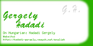 gergely hadadi business card